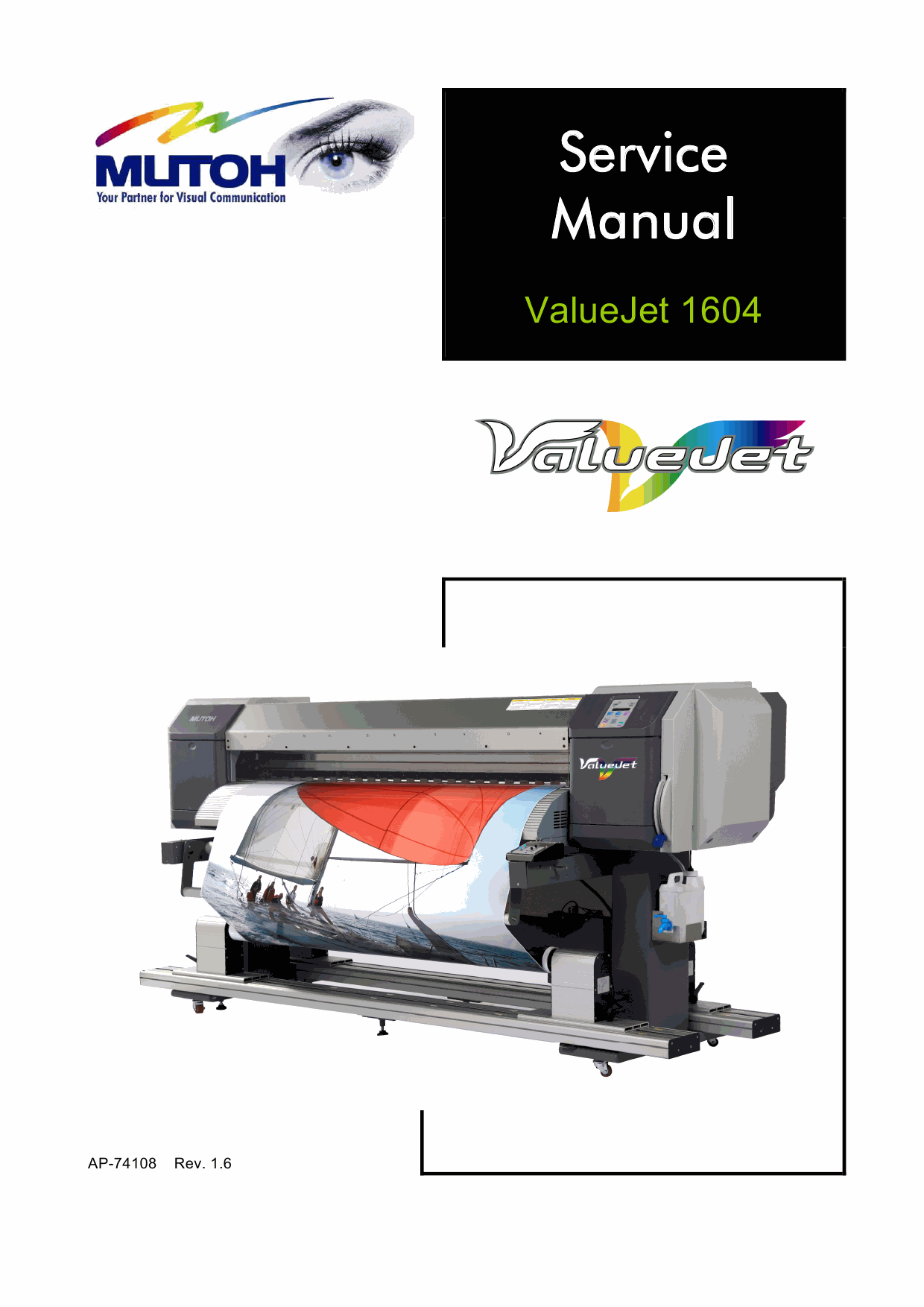MUTOH ValueJet VJ 1604 Service Manual-1